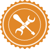Crossed Wrench and Screwdriver badge